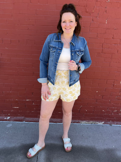 Linen Dandelion Shorts