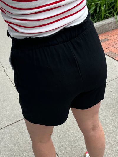 Libby Linen Shorts - Black