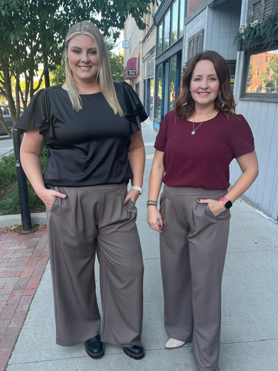 Wide Leg Dress Pants