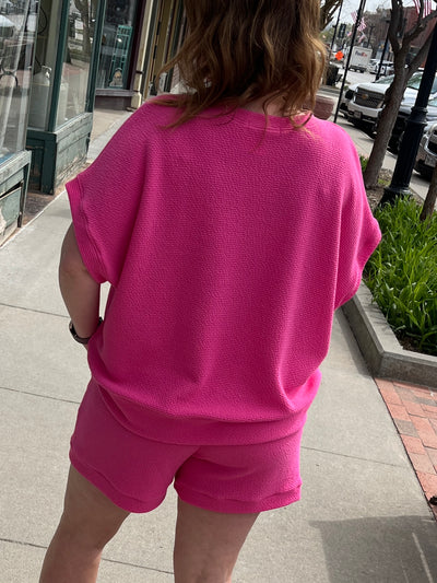 Hot Pink Lounge Top