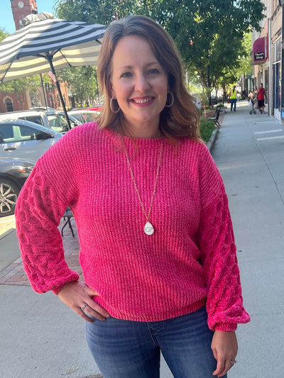 Callie Hot Pink Sweater