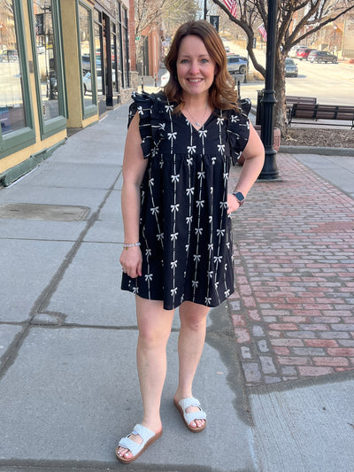 Black Ribbon Dress