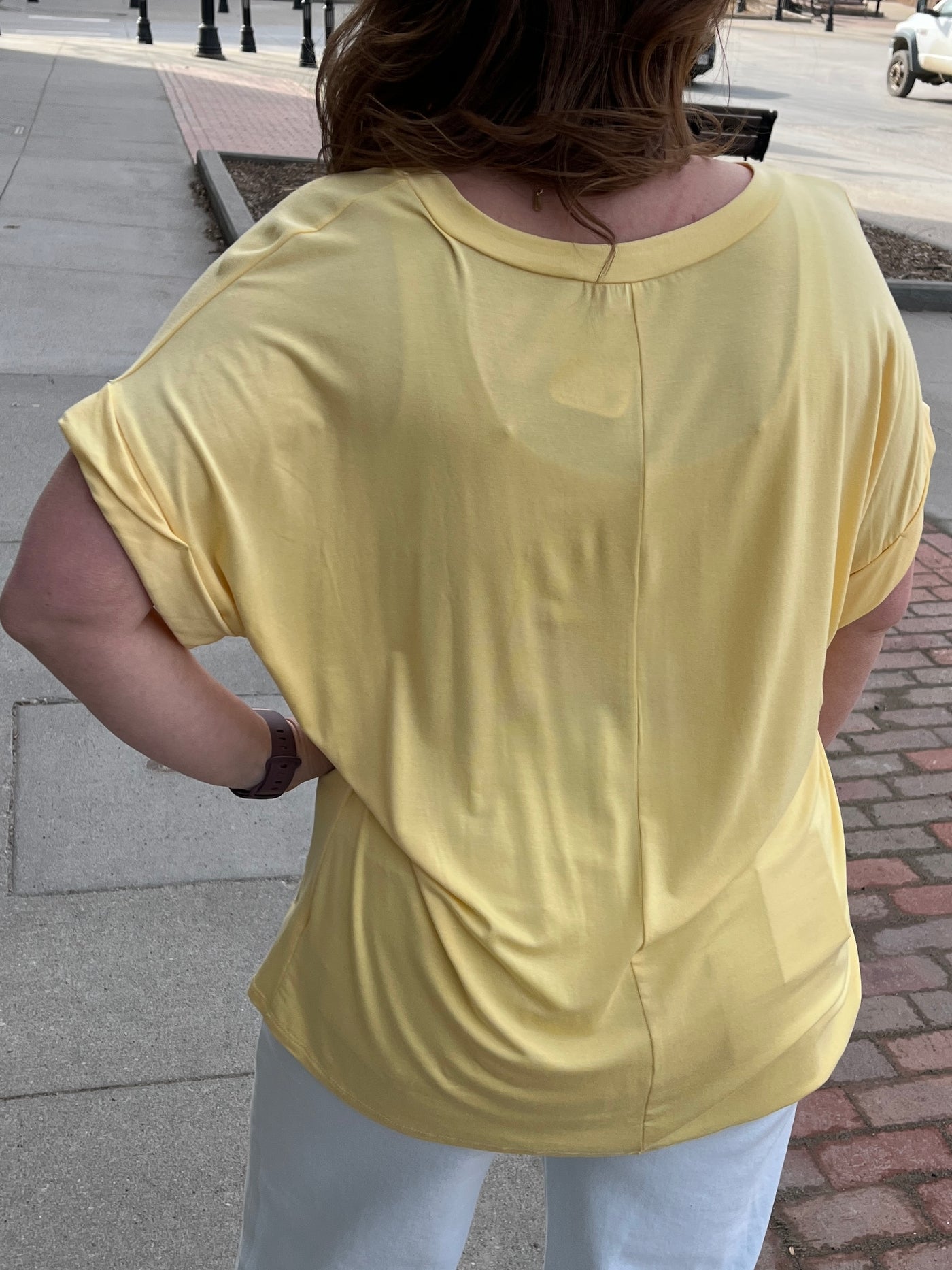 Sierra Pocket Tee - Banana