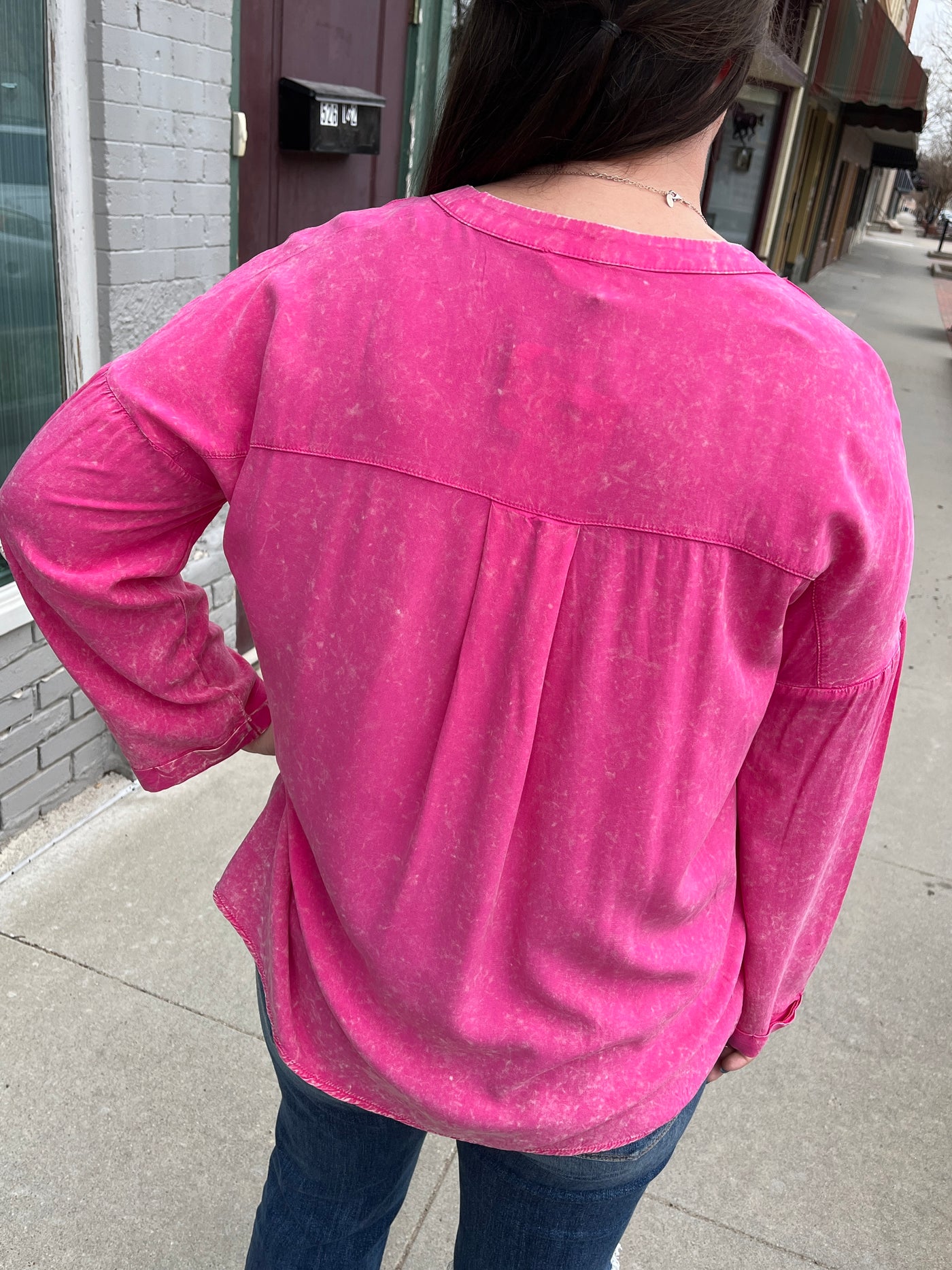 Mineral Wash Pink Top