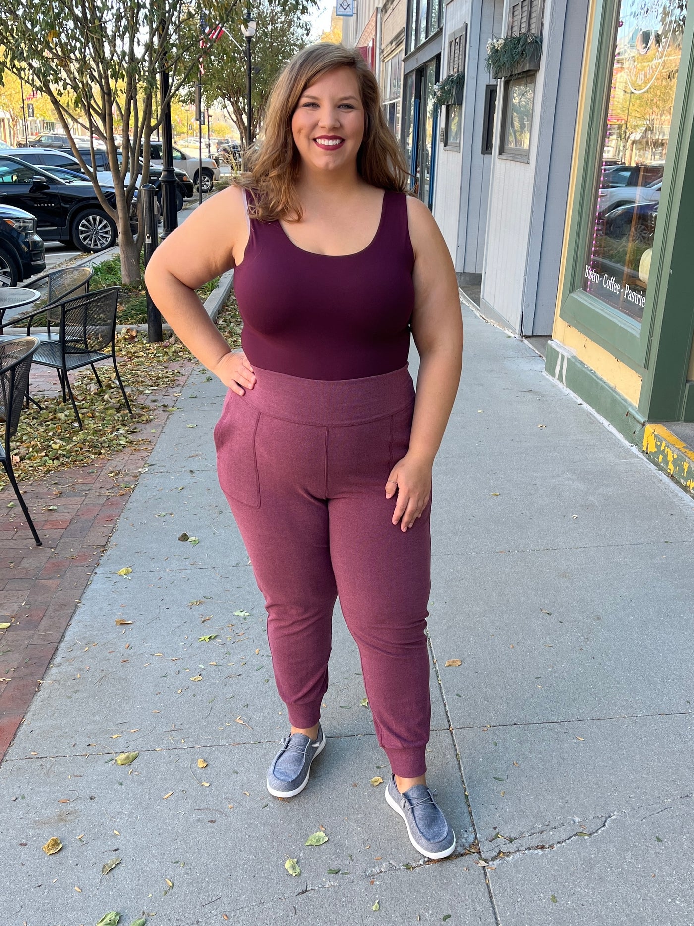 Cassis Rib Brushed Joggers