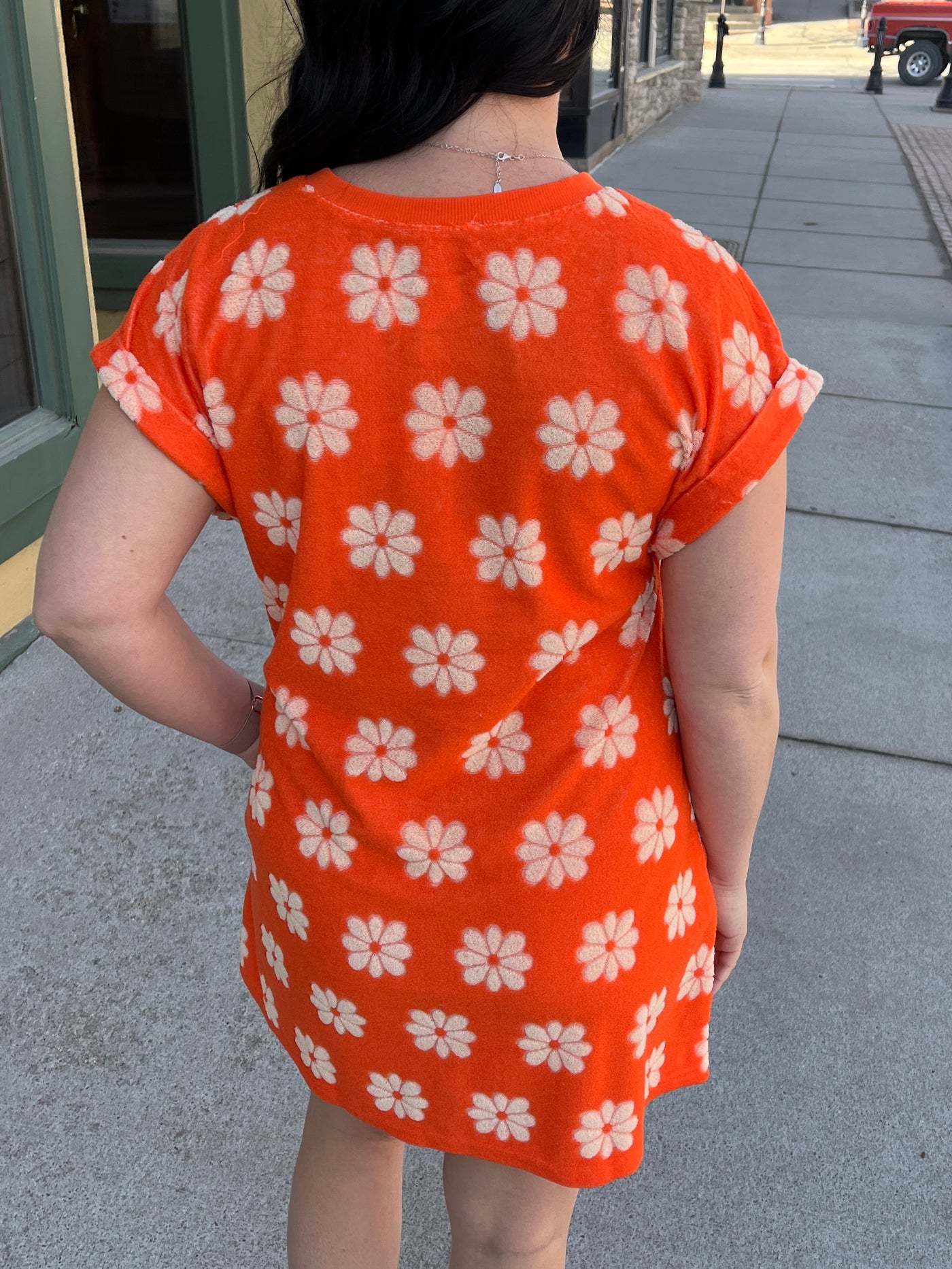 Flower Power Terry Cloth Dress