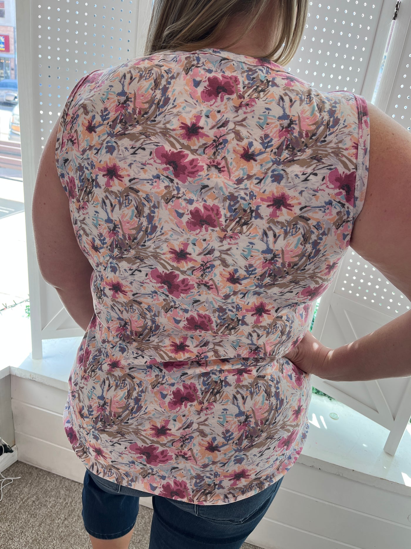 Pink Floral Ava Tank