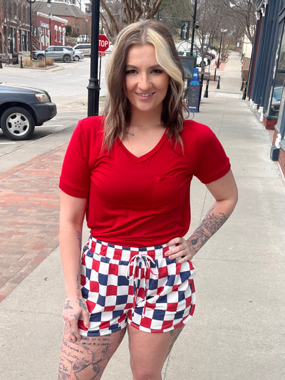 RWB Checkered Shorts