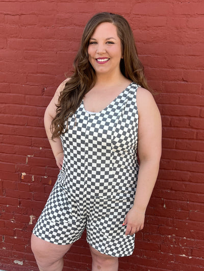Checkered Romper