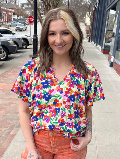 Summer Floral Blouse