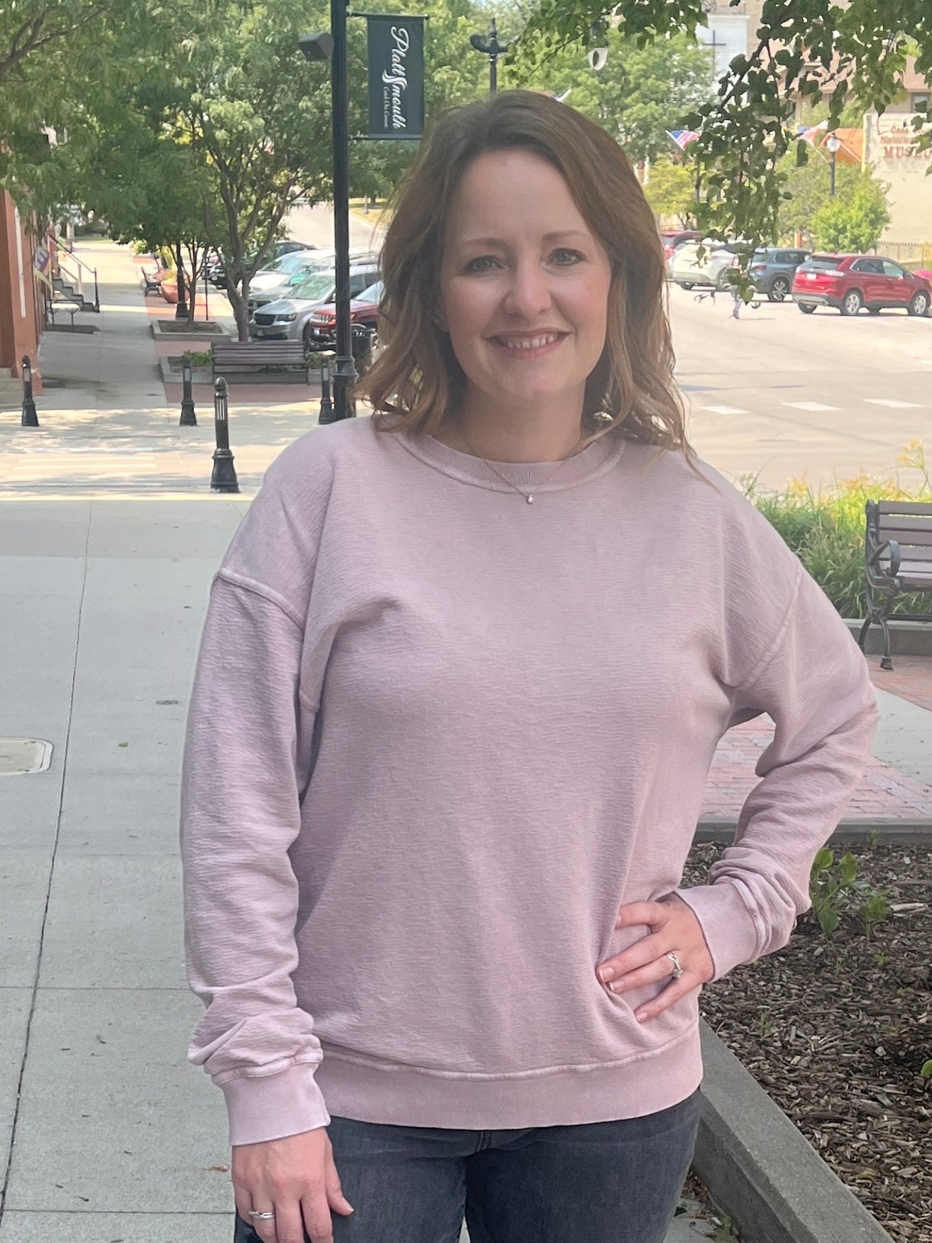 Dusty Pink Crewneck