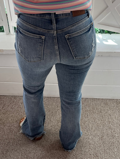 Judy Blue Fray Hem Bootcut