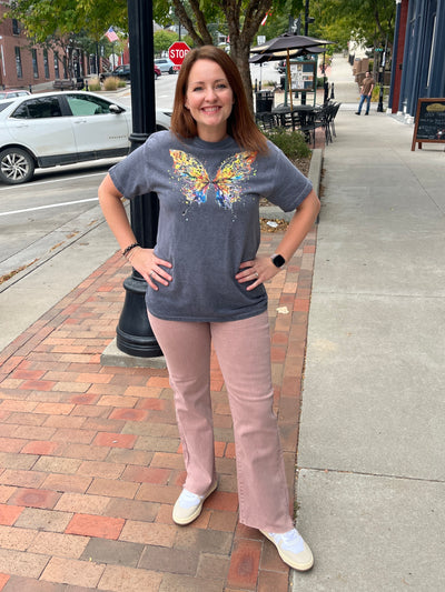 Butterfly Oil Stain Tee