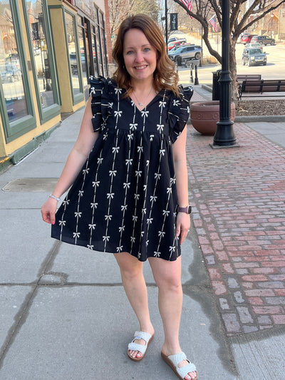 Black Ribbon Dress