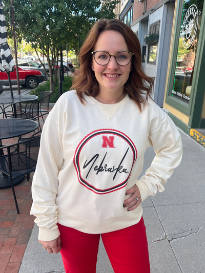Nebraska Circle Crewneck Sweatshirt