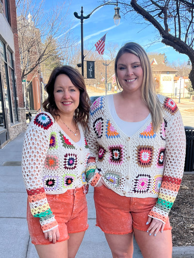Crochet Square Cardigan