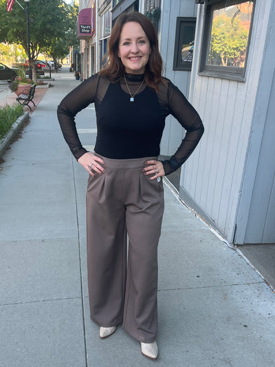 Wide Leg Dress Pants