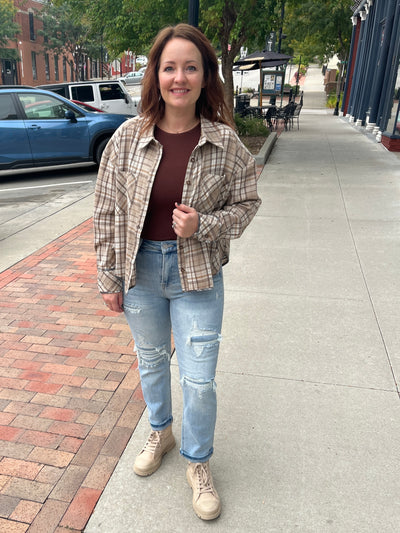 Beige Mix Flannel