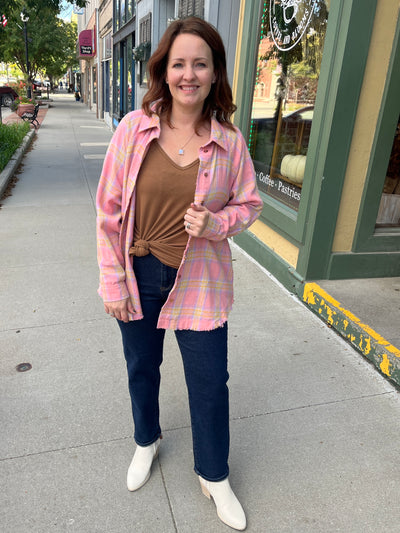 Hazy Blush Plaid