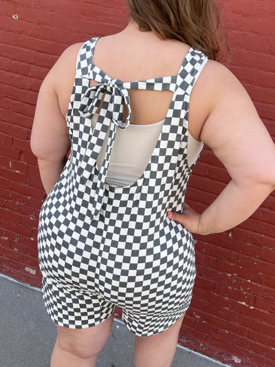 Checkered Romper