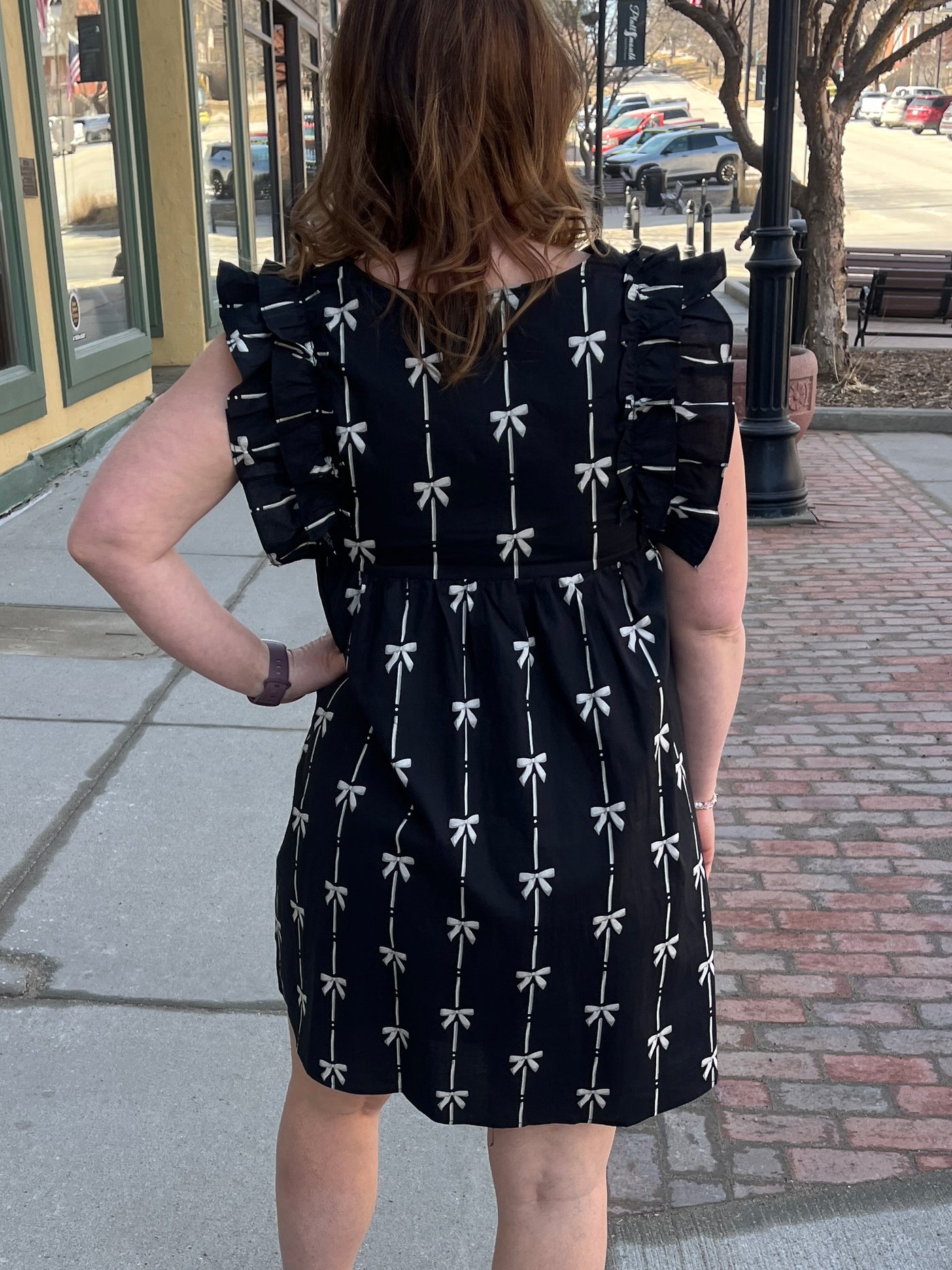 Black Ribbon Dress