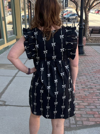 Black Ribbon Dress