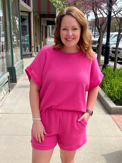 Hot Pink Lounge Top