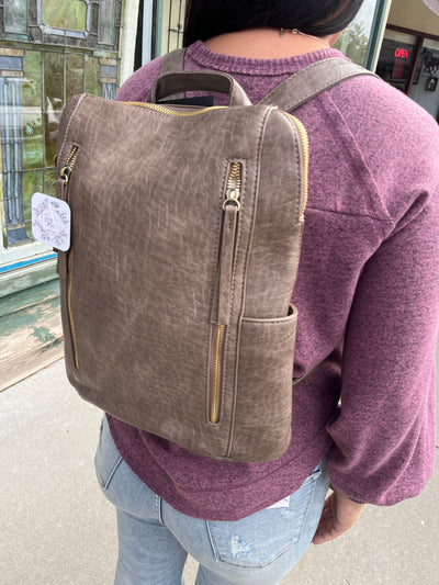 Raegan Double Zip Backpack