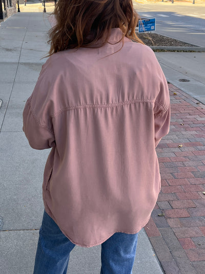 Mauve Chambray