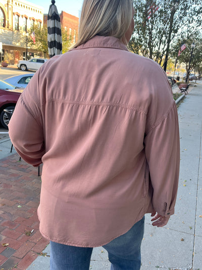 Mauve Chambray
