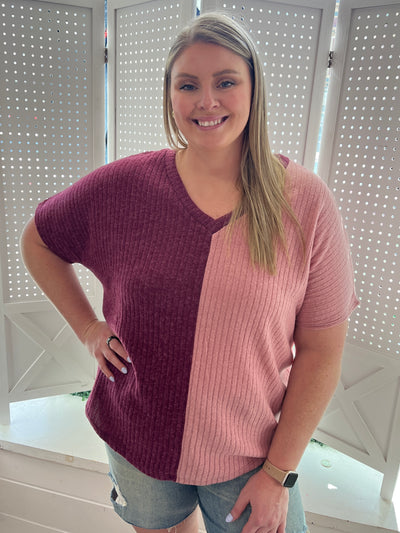 Plum Side By Side Top