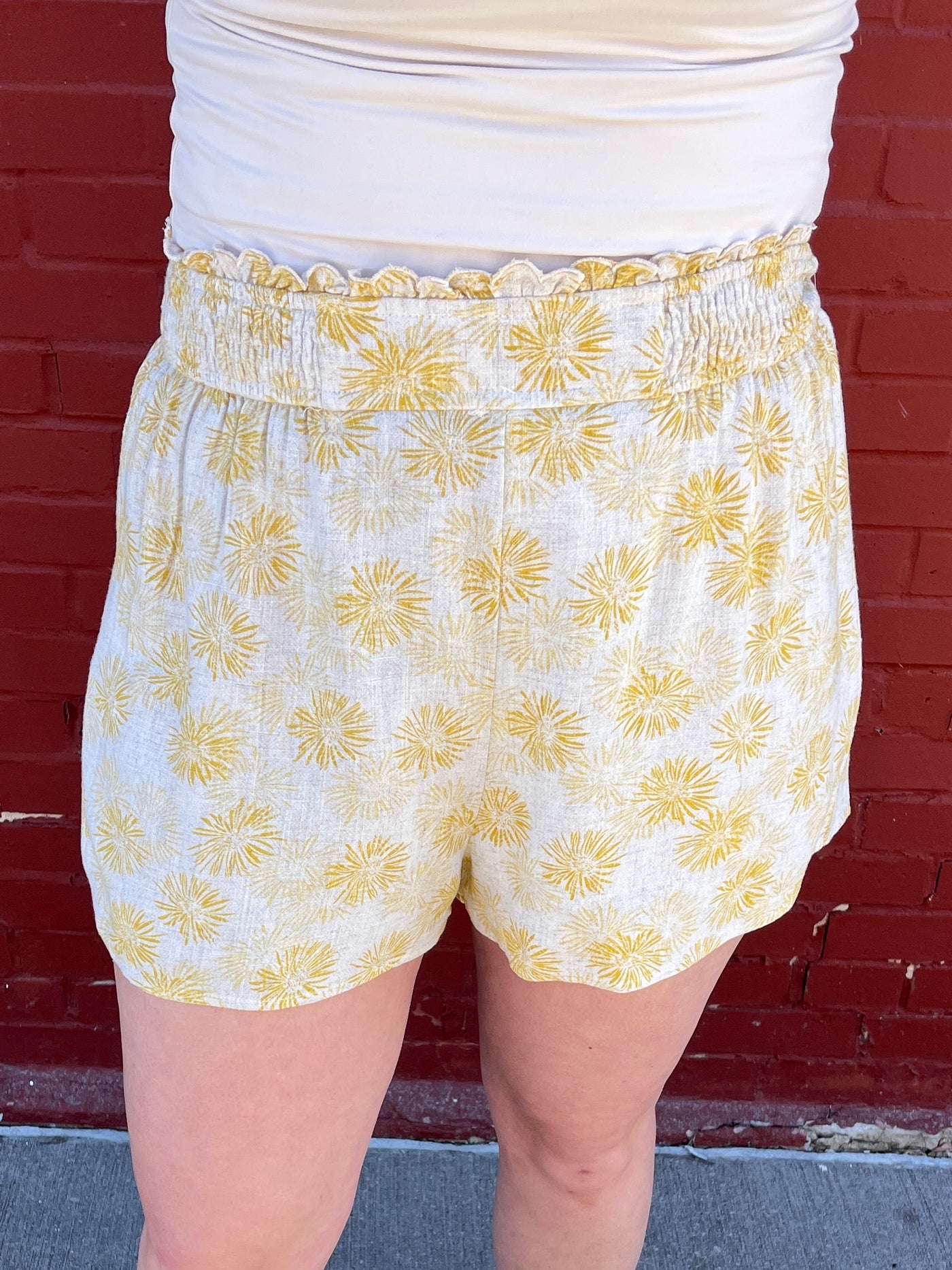 Linen Dandelion Shorts