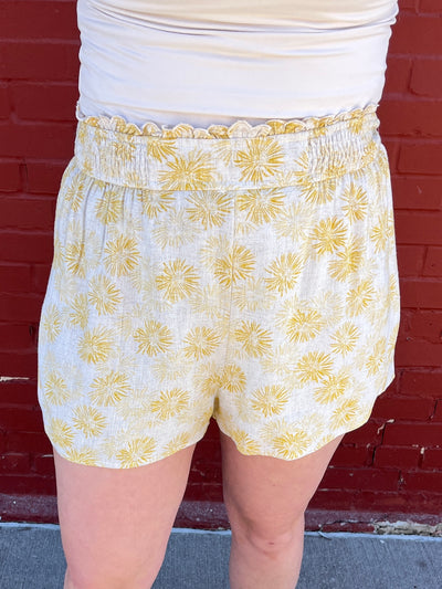Linen Dandelion Shorts
