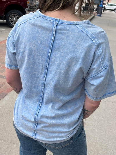 Blue Mineral Pocket Tee