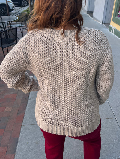 Oatmeal Knit Sweater