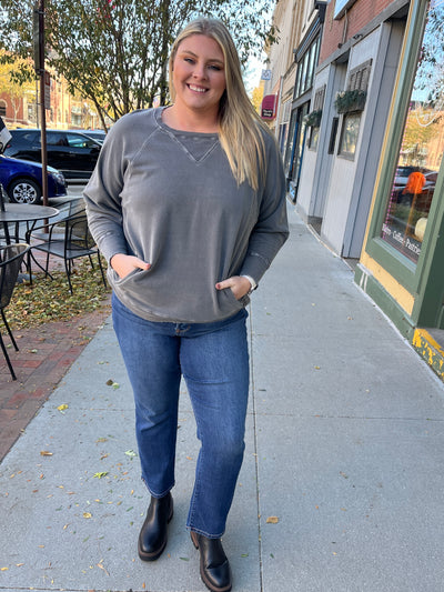 Charcoal Pocket Sweatshirt