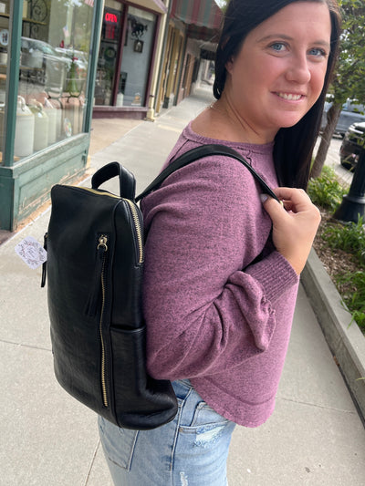 Raegan Double Zip Backpack