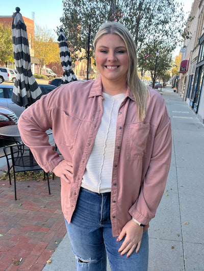 Mauve Chambray