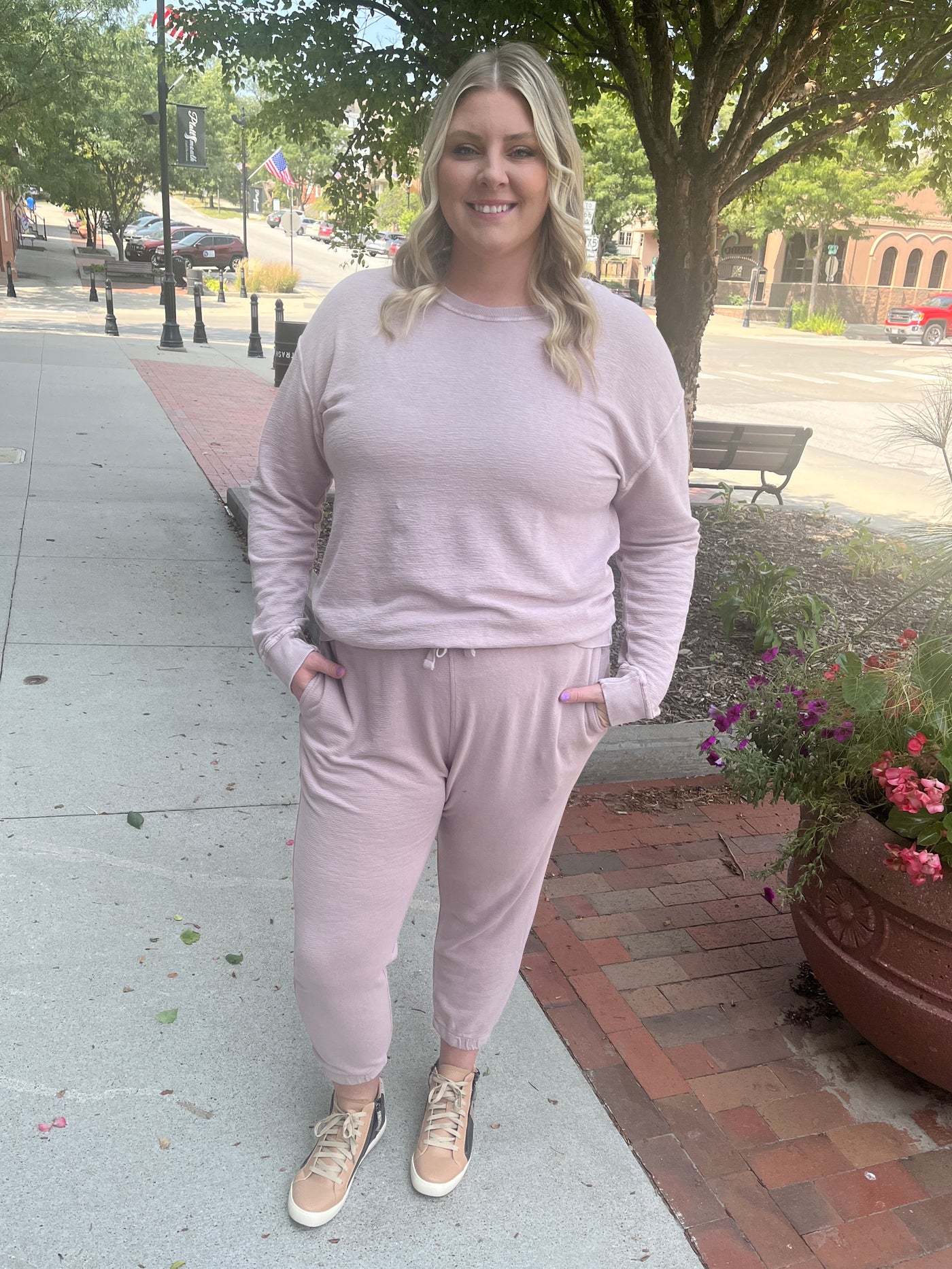 Dusty Pink Crewneck