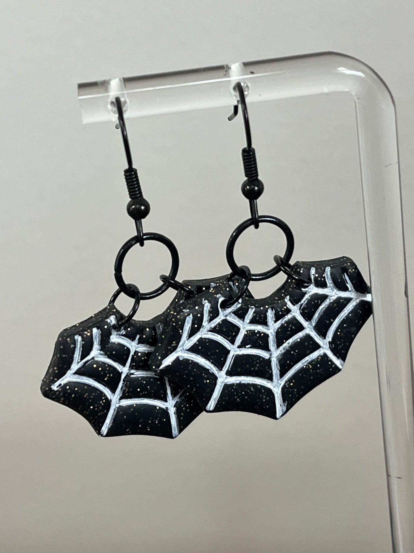 Handmade Spider Web Earrings