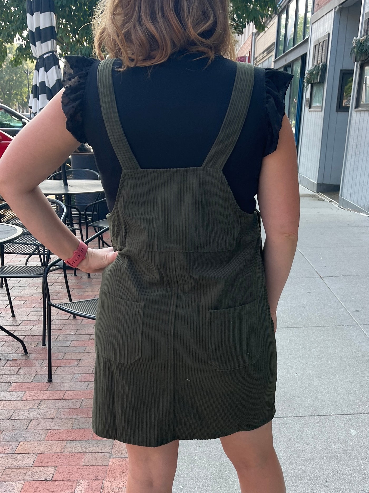 Courduroy Overall Dress