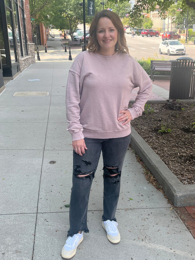 Dusty Pink Crewneck