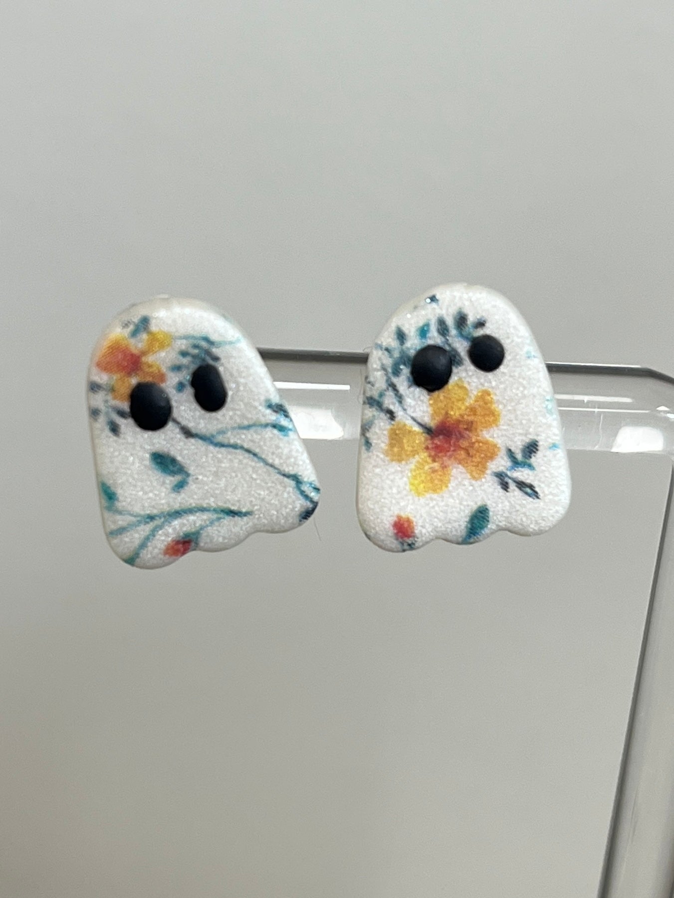 Handmade Ghost Post Earrings