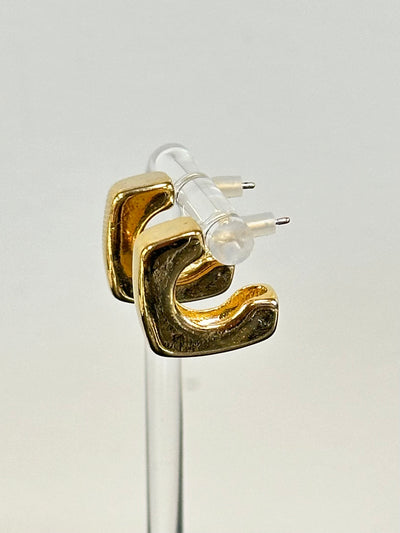 Square Huggie Hoops