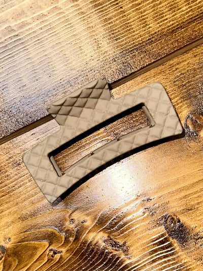 Quilted Claw Clip