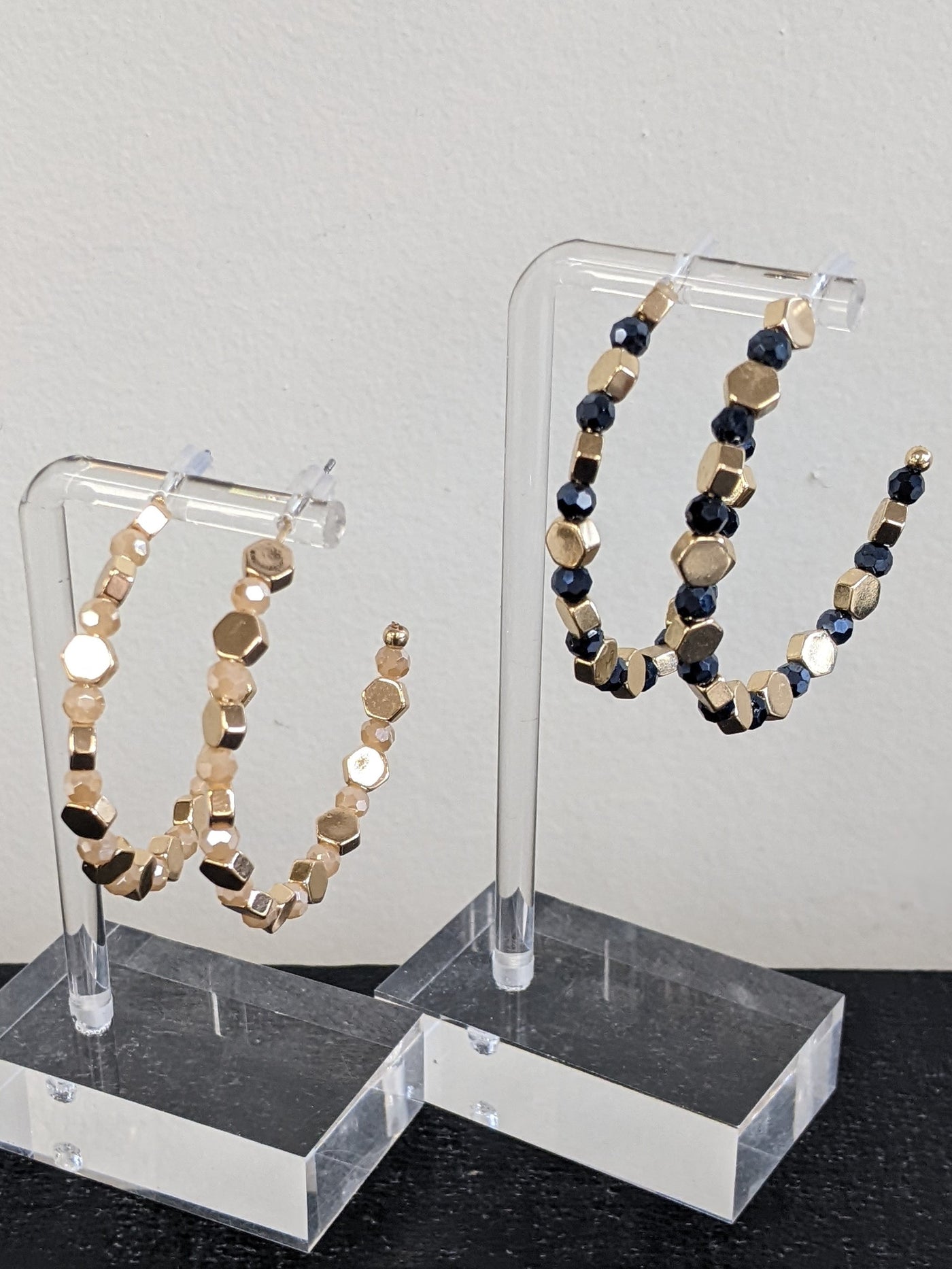 Beaded Hoops