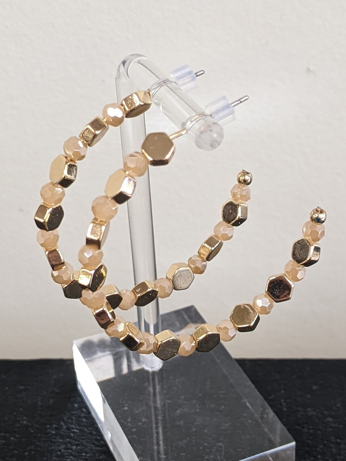 Beaded Hoops