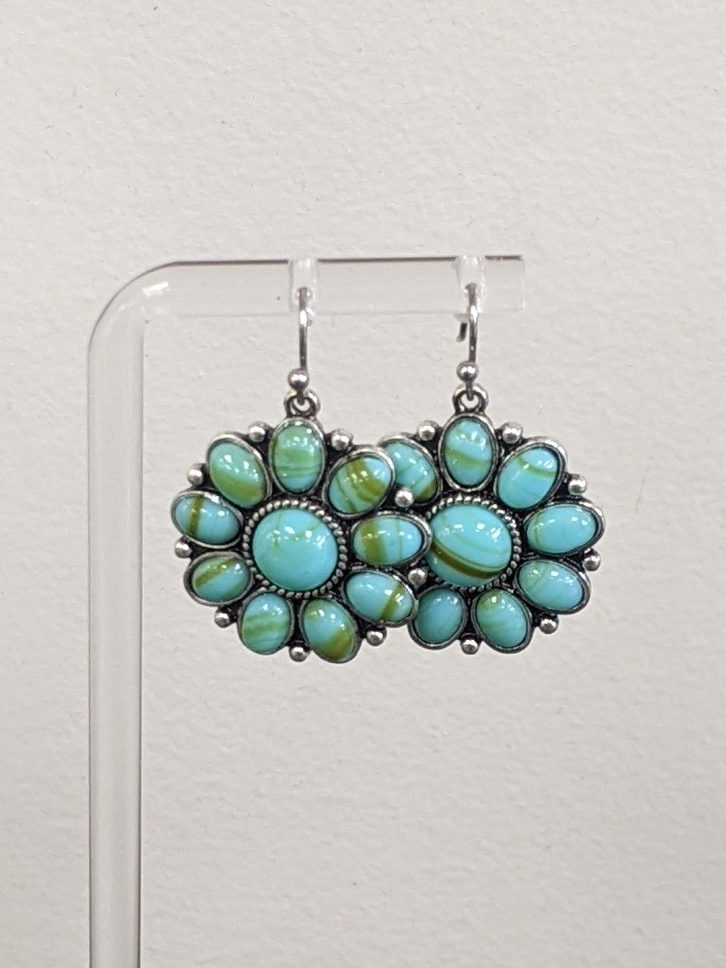 Turquoise Flower Earrings