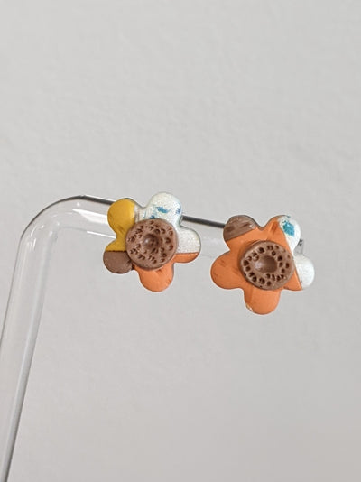 Handmade Clay Flower Earrings