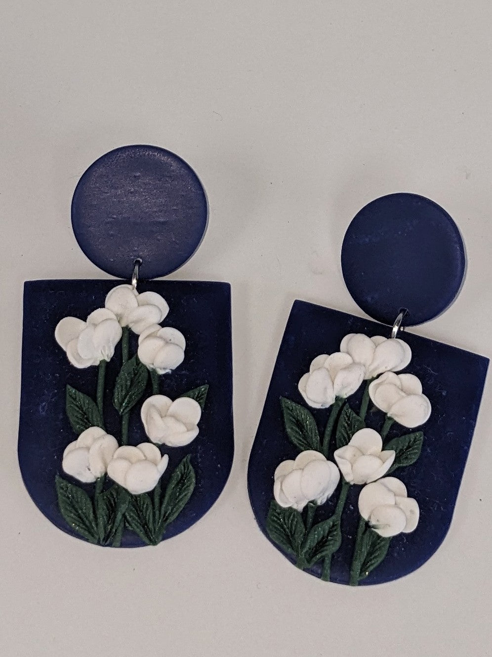 Clay Royal Flower Earrings